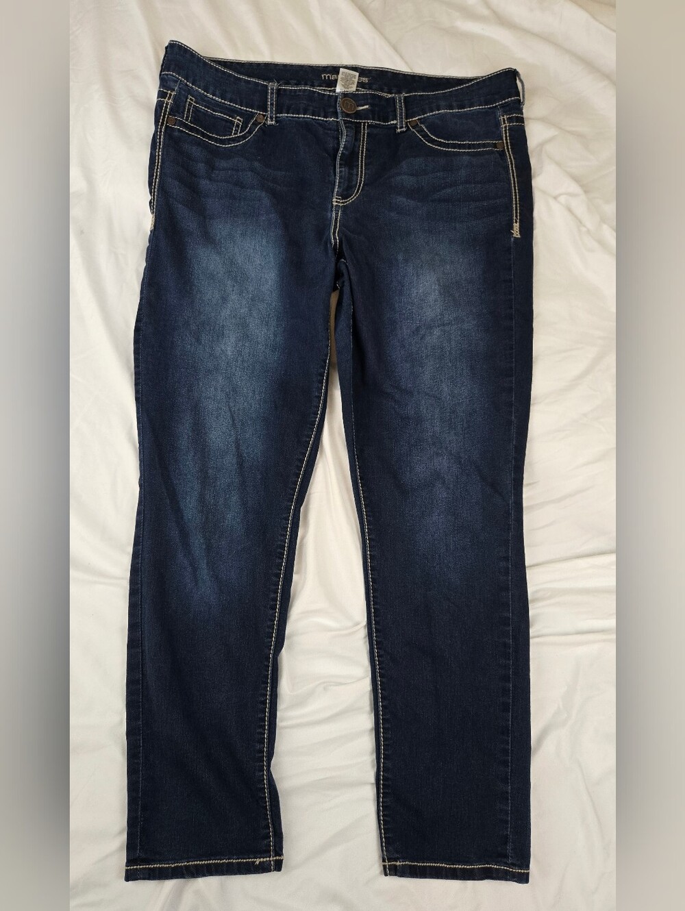 Maurices Women's Jeans Size 20 Short Dark Wash Straight Leg Stretch Denim